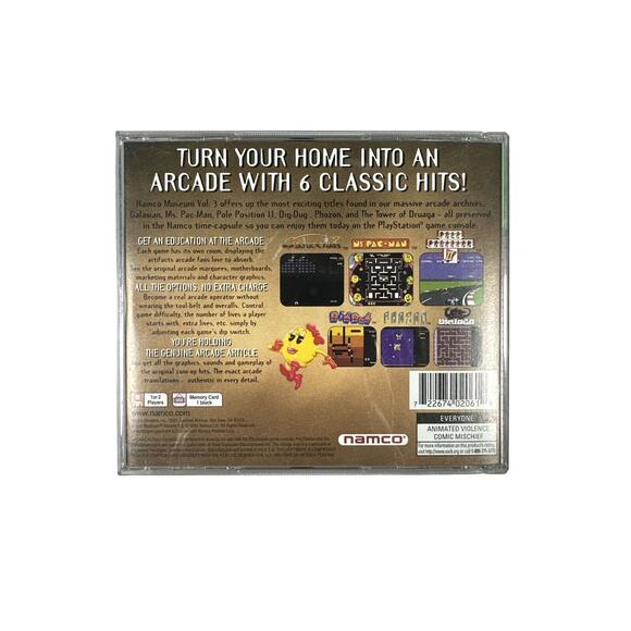 Namco Museum Vol. 3 Greatest Hits (Sony PlayStation 1, 1996) CIB, Tested - Picture 3 of 4